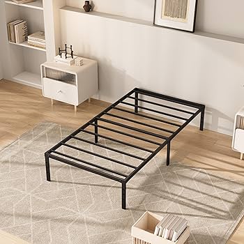 Amazon.com: MISAGI Twin-XL 14inch Metal Bed Frame No Box